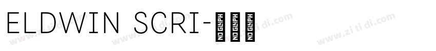Eldwin Scri字体转换